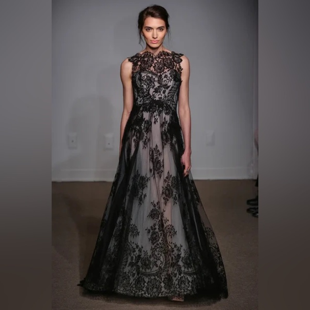 Black and Tan Maxi Gown